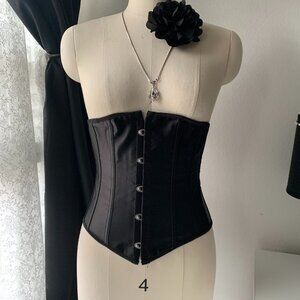 Satin Lace-Up Corset